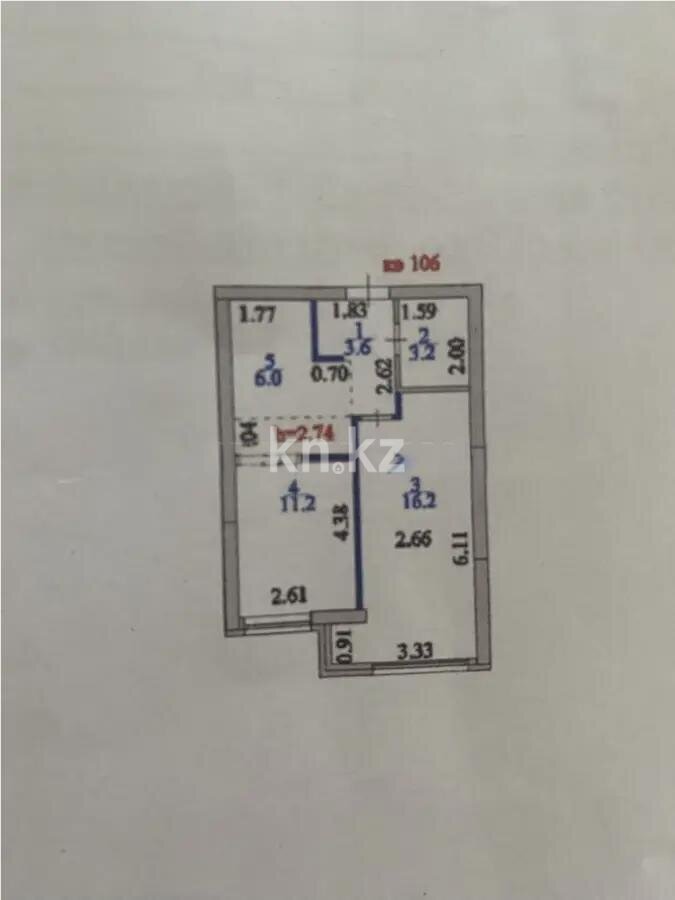 Продажа 2-комнатной квартиры, 40.2 м² в Астане - фото 5