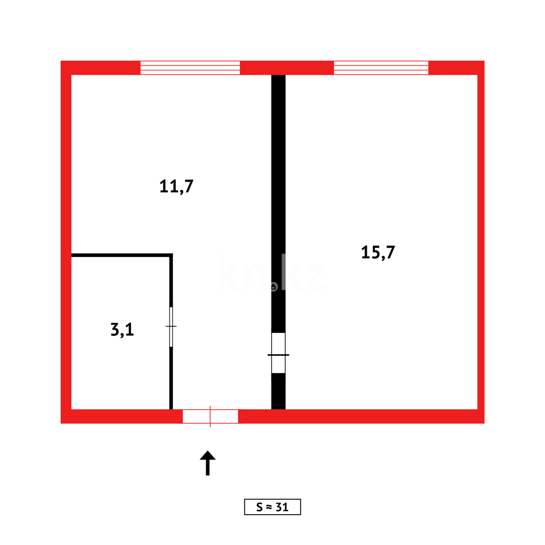Продажа 2-комнатной квартиры, 33 м², ул. Лободы в Караганде - фото 7