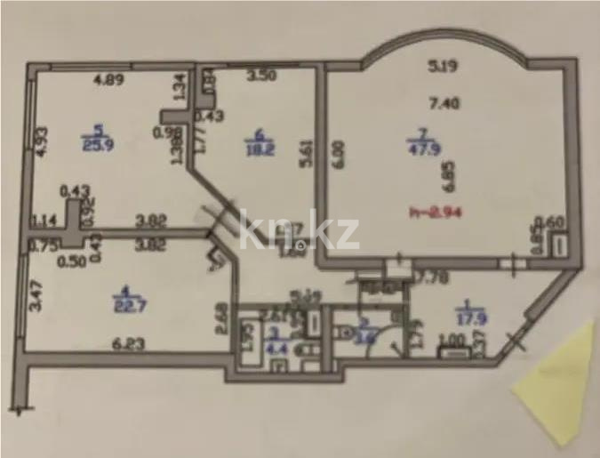 Продажа 4-комнатной квартиры, 140.6 м², ул. Сатпаева, дом  30а в Алматы - фото 5