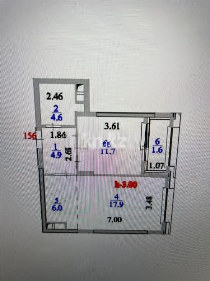 Продажа 2-комнатной квартиры, 47 м² в Астане