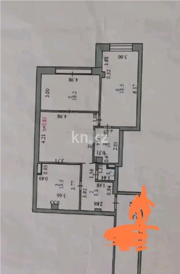 Продажа 3-комнатной квартиры, 90 м², ул. Керей, Жанибек хандар, дом  28 в Астане - фото 7