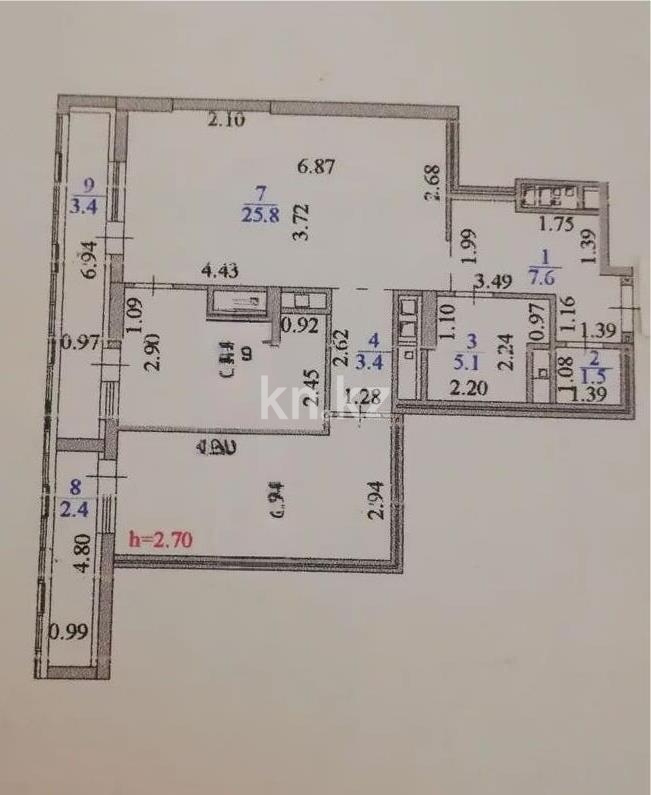 Продажа 2-комнатной квартиры, 76 м² в Астане - фото 6