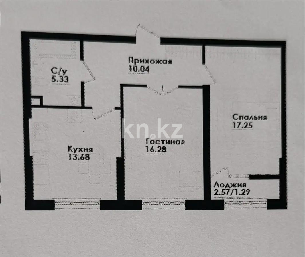 Продажа 3-комнатной квартиры, 64 м², ул. Толе би, дом  290/1 в Алматы