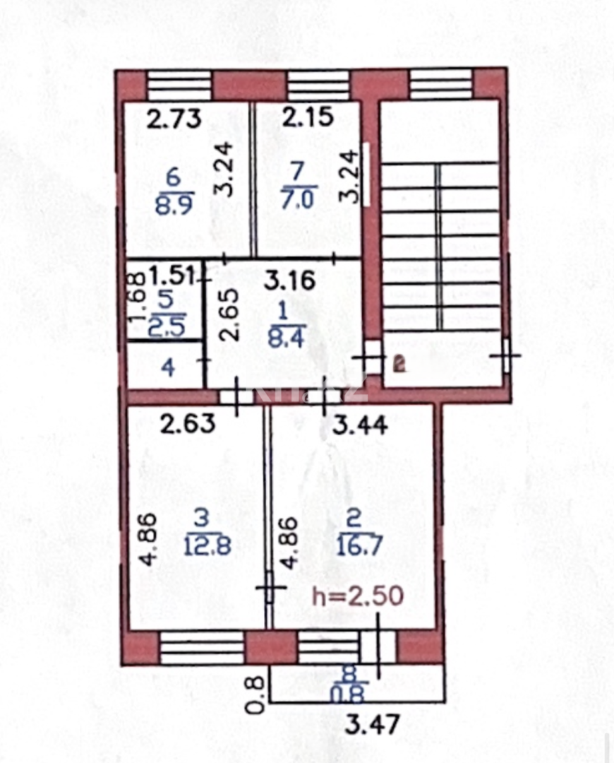 Продажа 3-комнатной квартиры, 58.4 м² в Караганде - фото 26
