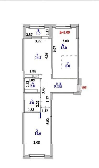 Продажа 3-комнатной квартиры, 67 м², ул. Култегин, дом  4а в Астане - фото 4