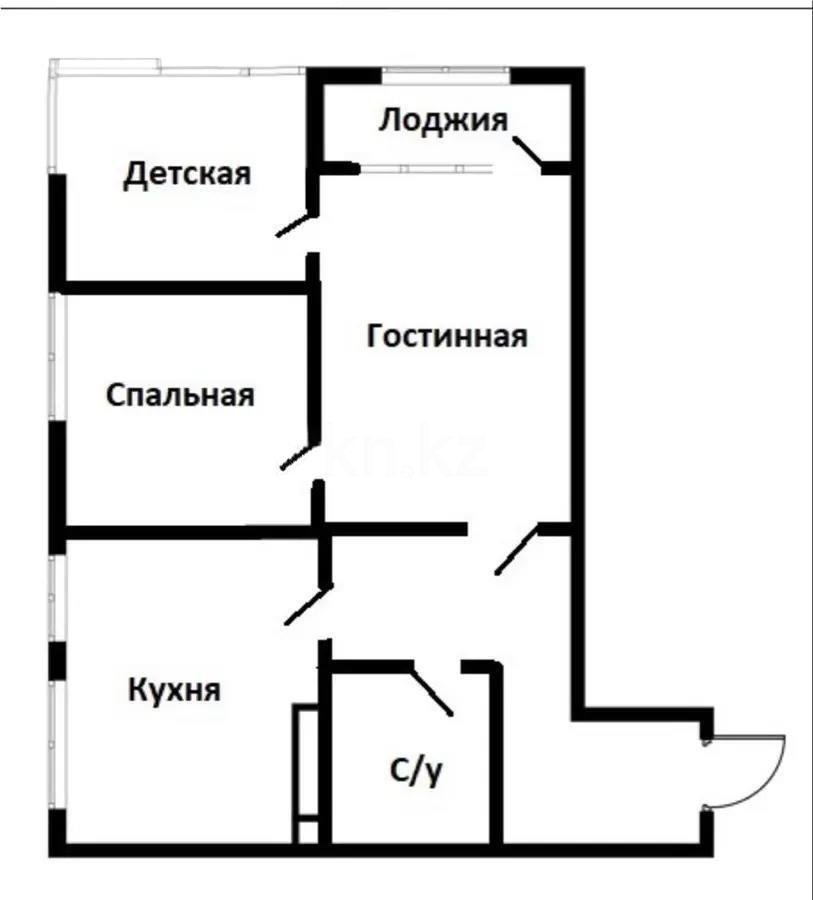 Продажа 3-комнатной квартиры, 78.21 м² в Алматы