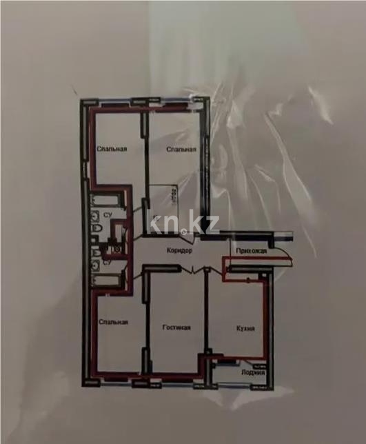 Продажа 4-комнатной квартиры, 113.7 м², ул. Толе би, дом  290/1 в Алматы - фото 4