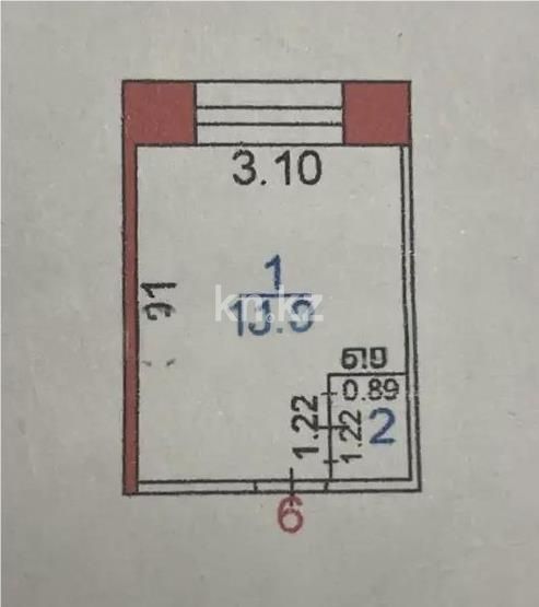 Продажа 1-комнатной квартиры, 12 м² в Караганде