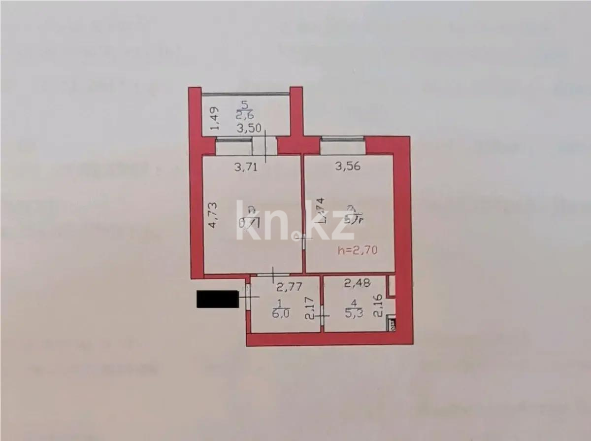 Продажа 1-комнатной квартиры, 48.3 м² в Астане - фото 5