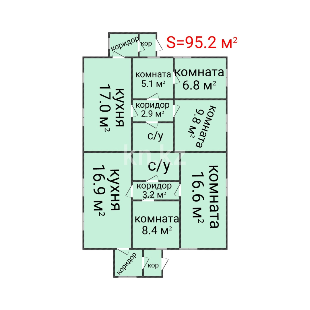 Продажа 5-комнатного дома, 95.2 м² в Костанае - фото 3