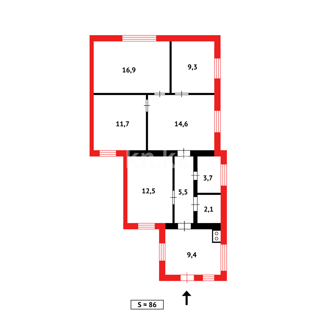 Продажа 4-комнатного дома, 85.7 м² в Абае - фото 10