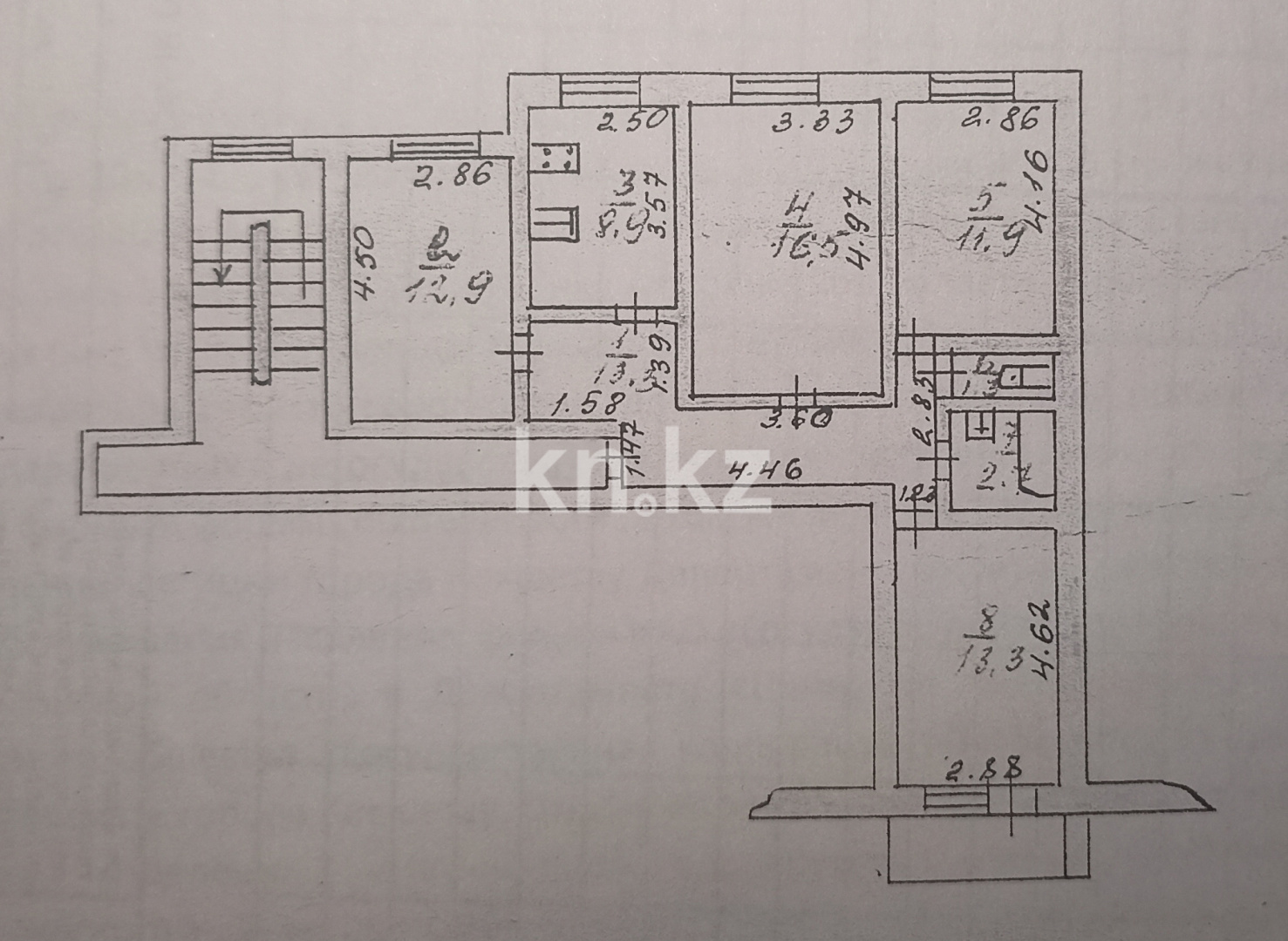 Продажа 4-комнатной квартиры, 83 м² в Кокшетау - фото 8