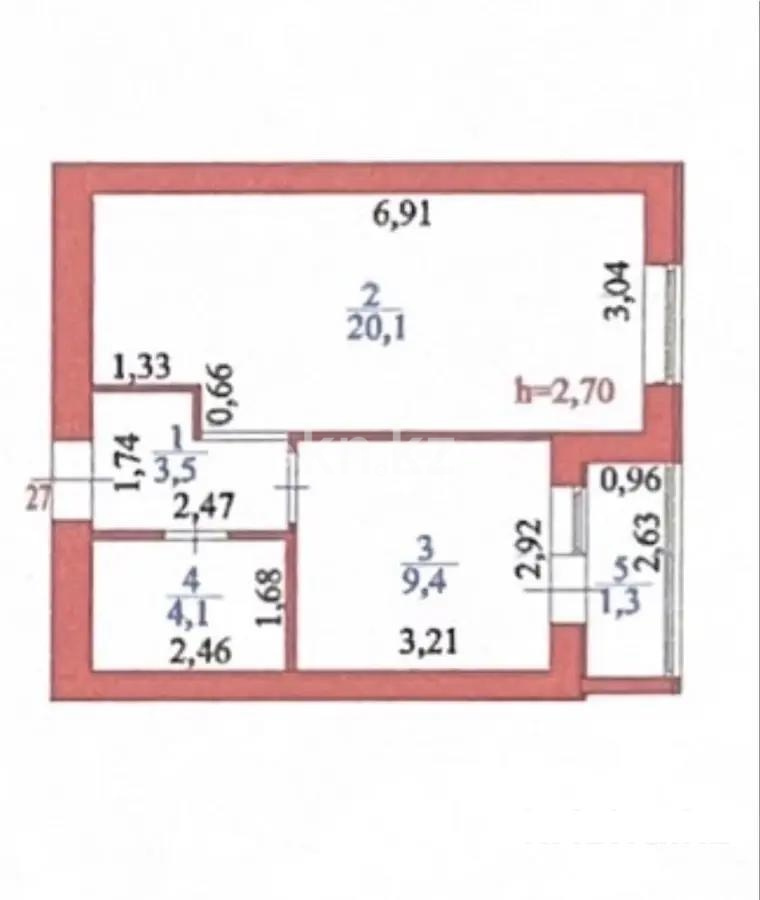 Продажа 1-комнатной квартиры, 38.4 м² в Астане - фото 5
