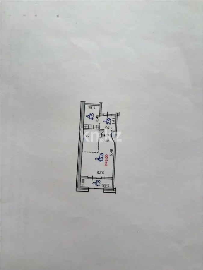 Продажа 1-комнатной квартиры, 29.7 м² в Алматы - фото 3