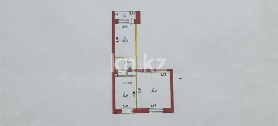 Продажа 2-комнатной квартиры, 60.9 м², ул. Иле, дом  32 в Астане - фото 6