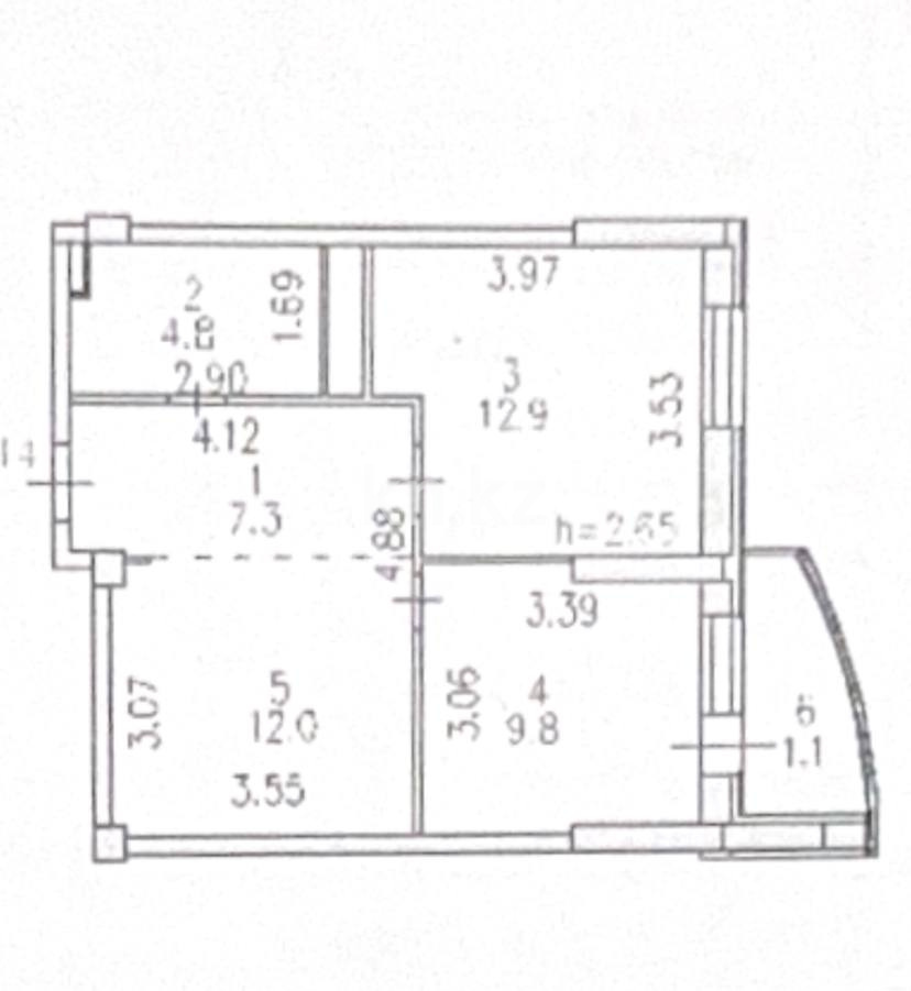 Аренда 2-комнатной квартиры, 50 м² в Астане - фото 15