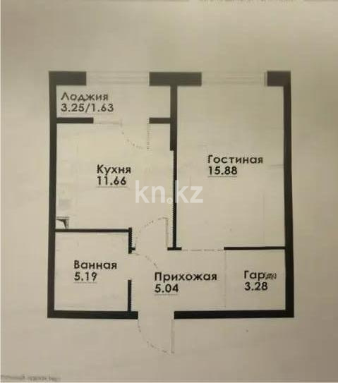 Продажа 2-комнатной квартиры, 43 м² в Алматы