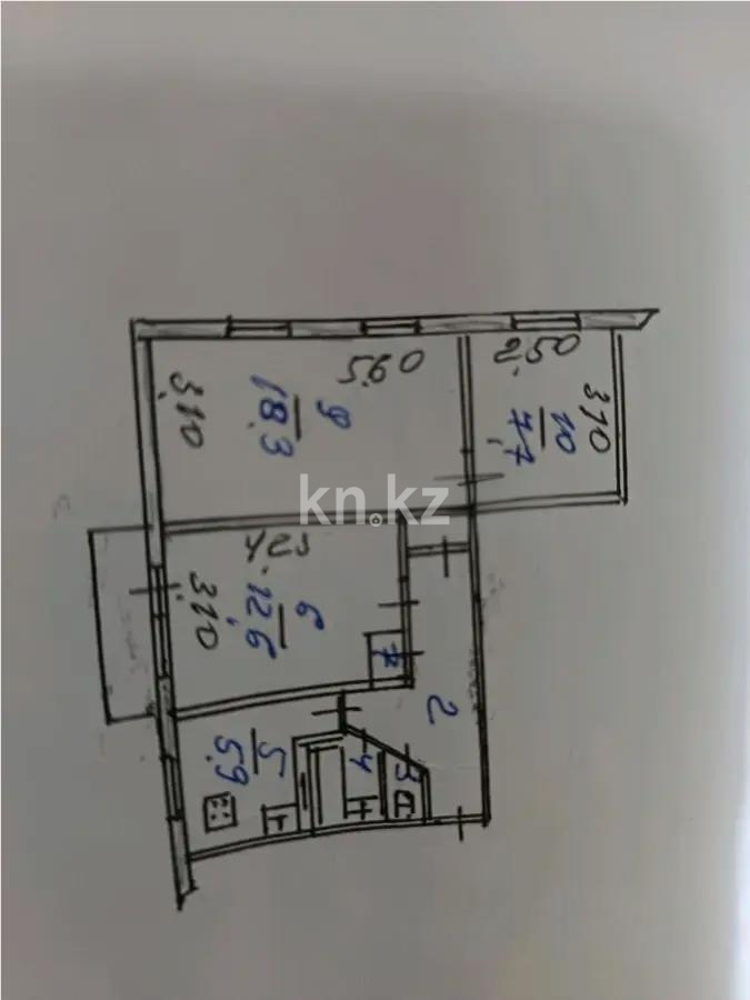 Продажа 3-комнатной квартиры, 59.6 м², пр. Гагарина, дом  294/3 в Алматы - фото 3