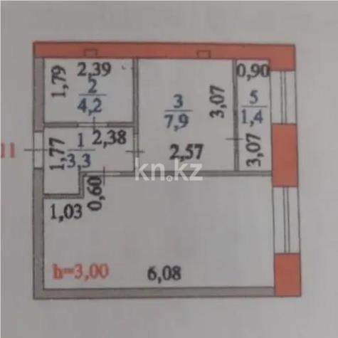 Продажа 1-комнатной квартиры, 35 м² в Астане