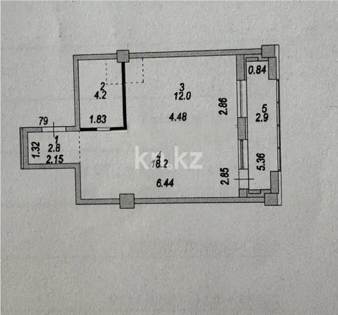 Продажа 1-комнатной квартиры, 40.1 м² в Астане