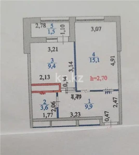 Продажа 1-комнатной квартиры, 39.5 м² в Астане - фото 4