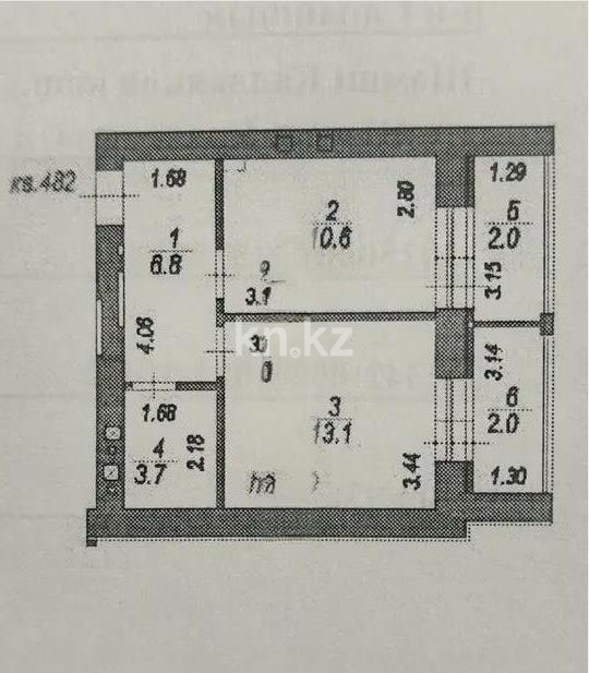 Продажа 1-комнатной квартиры, 38.2 м² в Астане