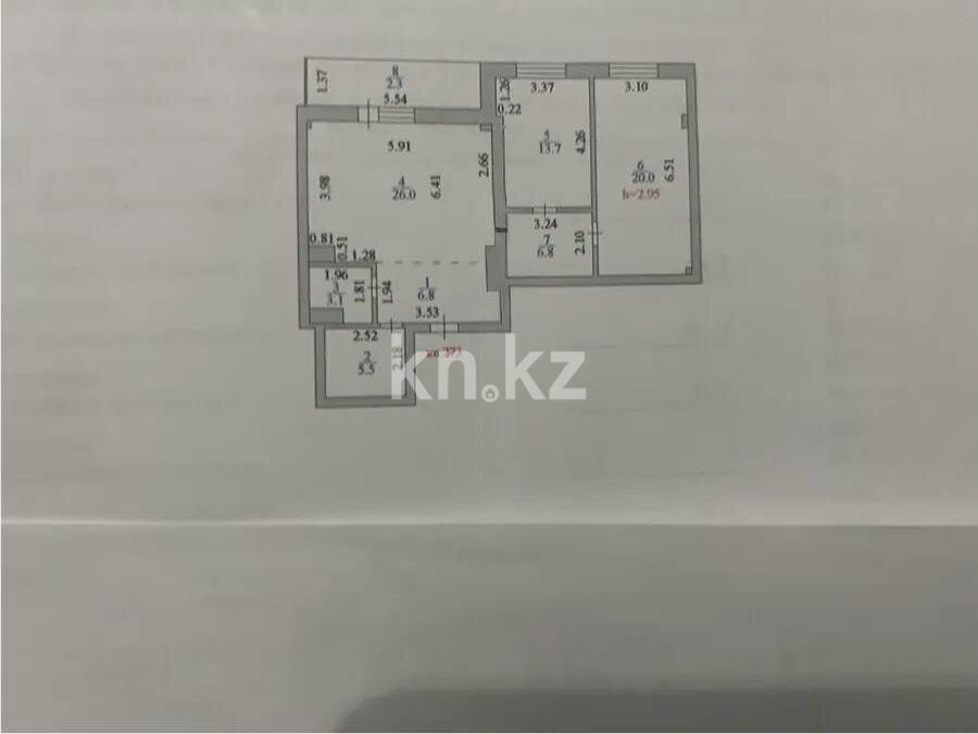 Продажа 3-комнатной квартиры, 84.2 м² в Астане