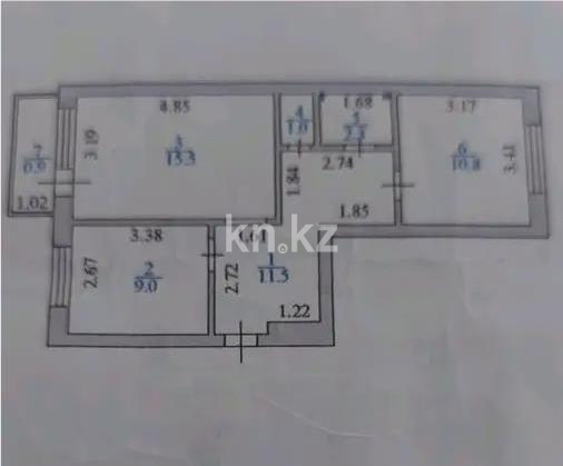 Продажа 2-комнатной квартиры, 51 м², ул. Ташенова, дом  13 в Астане - фото 4
