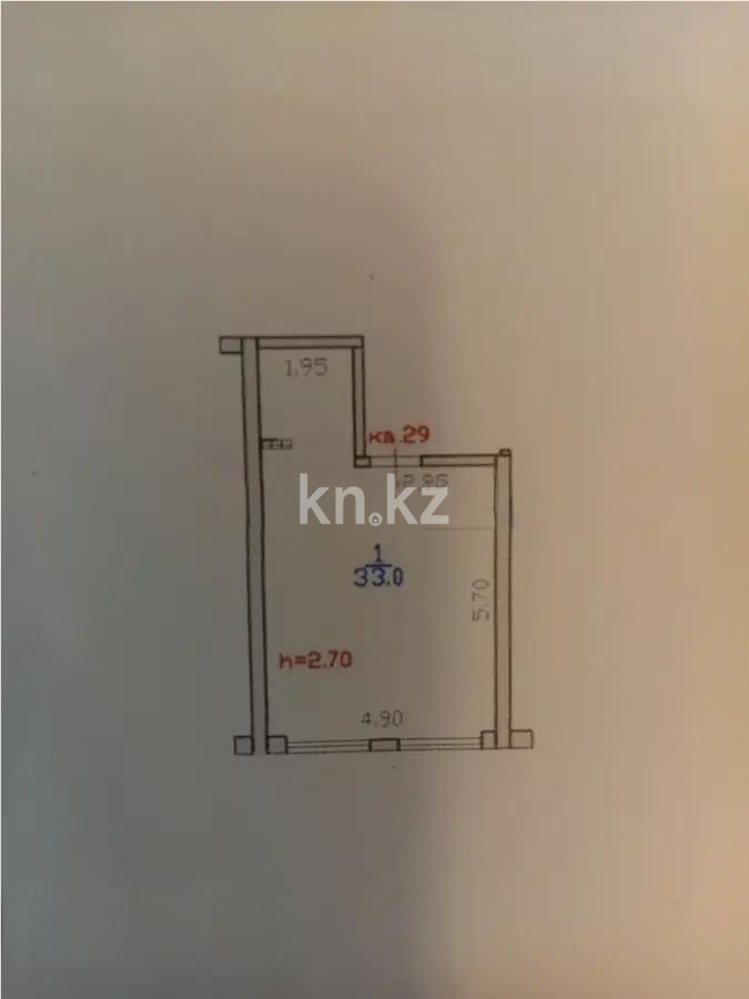 Продажа 1-комнатной квартиры, 33 м² в Алматы