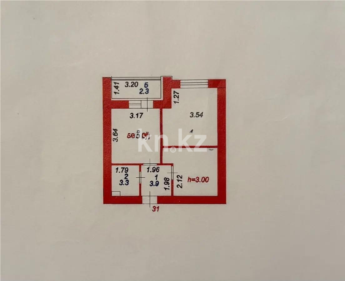 Продажа 2-комнатной квартиры, 43.5 м², ул. А-52, дом  8 в Астане - фото 4