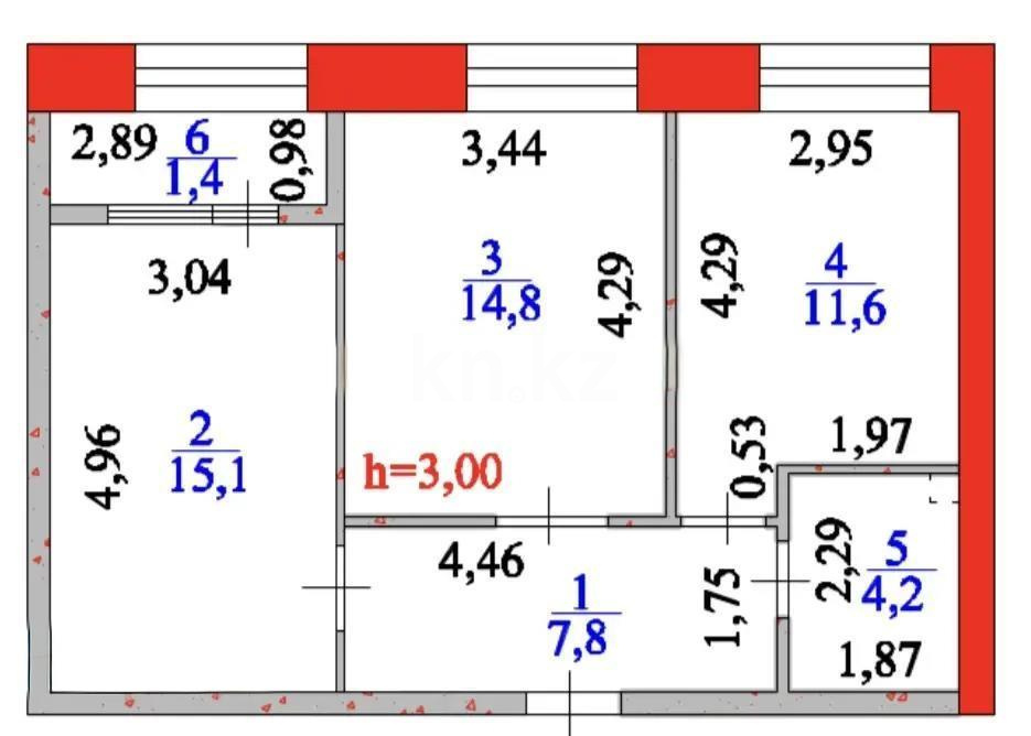 Продажа 2-комнатной квартиры, 55 м² в Астане - фото 7