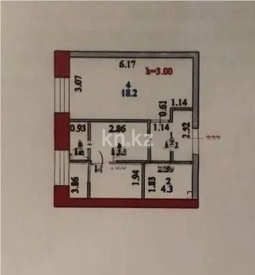 Продажа 1-комнатной квартиры, 39.6 м², ул. Серкебаева, дом  49 в Астане