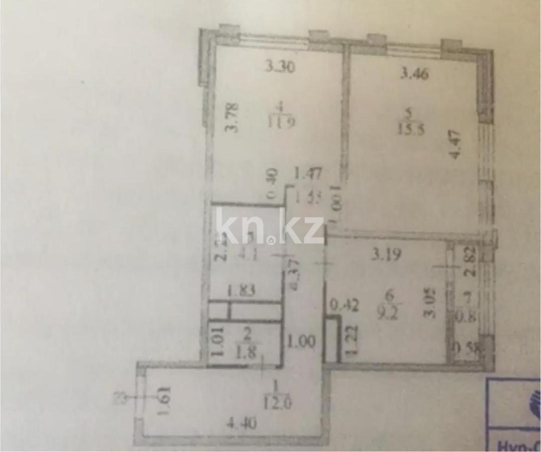 Продажа 2-комнатной квартиры, 55.3 м² в Астане - фото 6