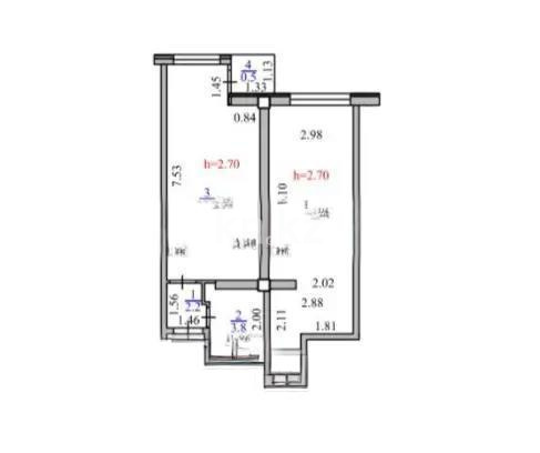 Продажа 2-комнатной квартиры, 53.7 м², ул. Ауэзова, дом  2/8 в Алматы - фото 3