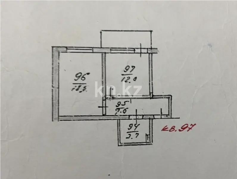 Продажа 2-комнатной квартиры, 41.3 м² в Алматы - фото 5