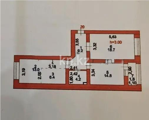 Продажа 3-комнатной квартиры, 68 м² в Астане - фото 5