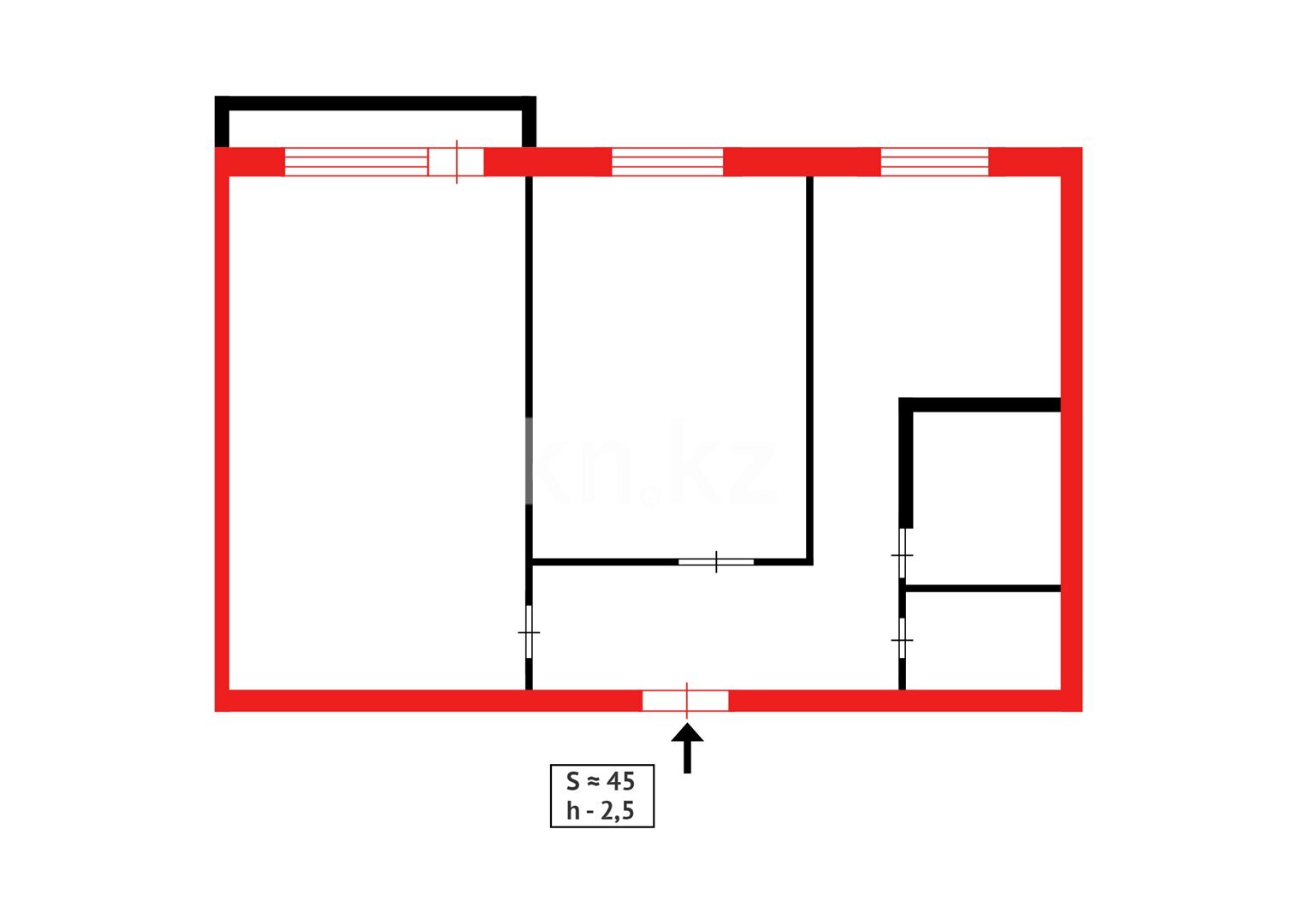 Продажа 2-комнатной квартиры, 44 м² в Абае - фото 5