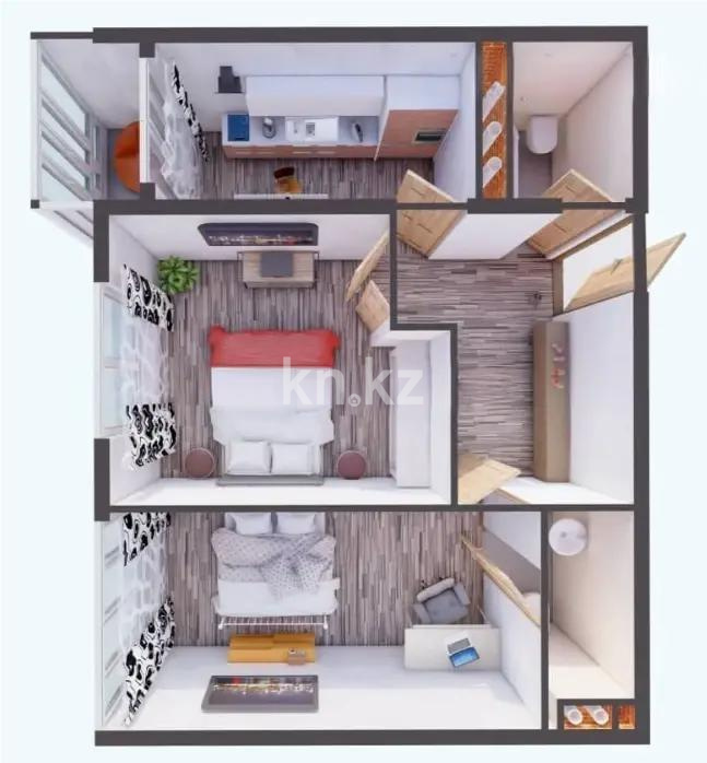 Продажа 2-комнатной квартиры, 60 м² в Алматы - фото 6