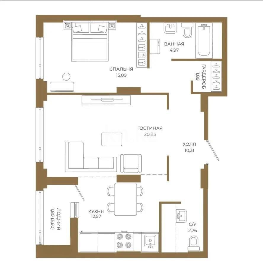 Продажа 5-комнатной квартиры, 167 м² в Астане - фото 2