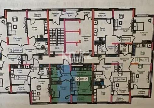 Продажа 2-комнатной квартиры, 51 м², пр. Улы Дала, дом  29/1 в Астане