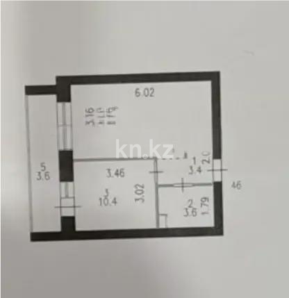 Продажа 1-комнатной квартиры, 38.4 м² в Астане