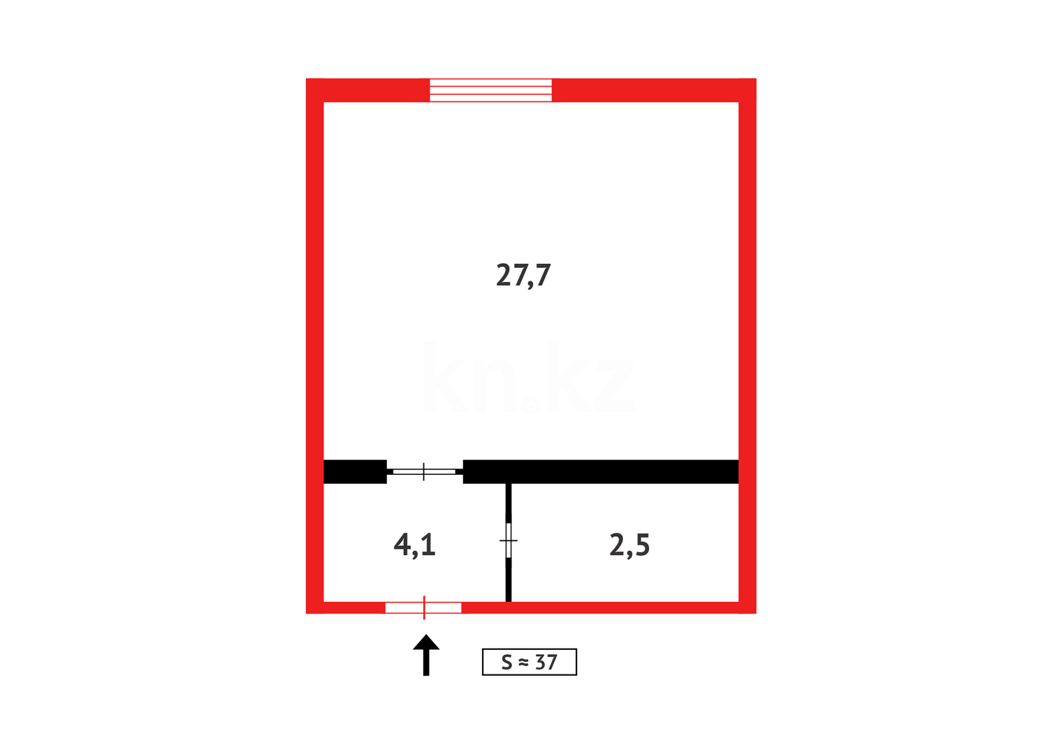 Продажа 1-комнатной квартиры, 37.08 м² в Астане - фото 7