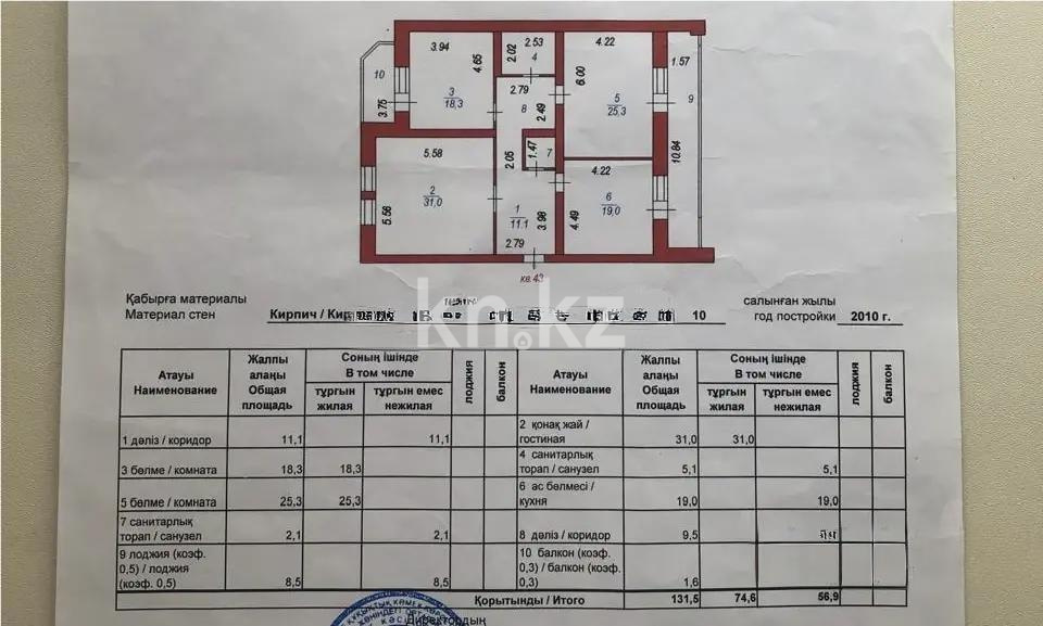 Продажа 3-комнатной квартиры, 131 м² в Астане - фото 7