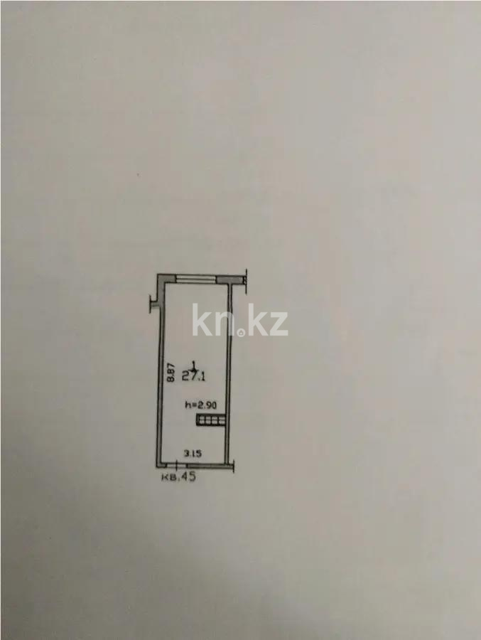Продажа 1-комнатной квартиры, 27.1 м² в Алматы