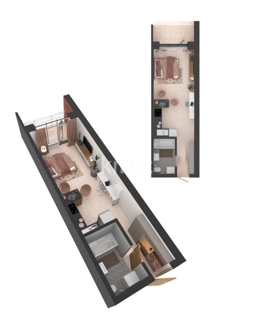 Продажа 1-комнатной квартиры, 30 м², ул. Аль-Фараби, дом  76 в Астане - фото 4