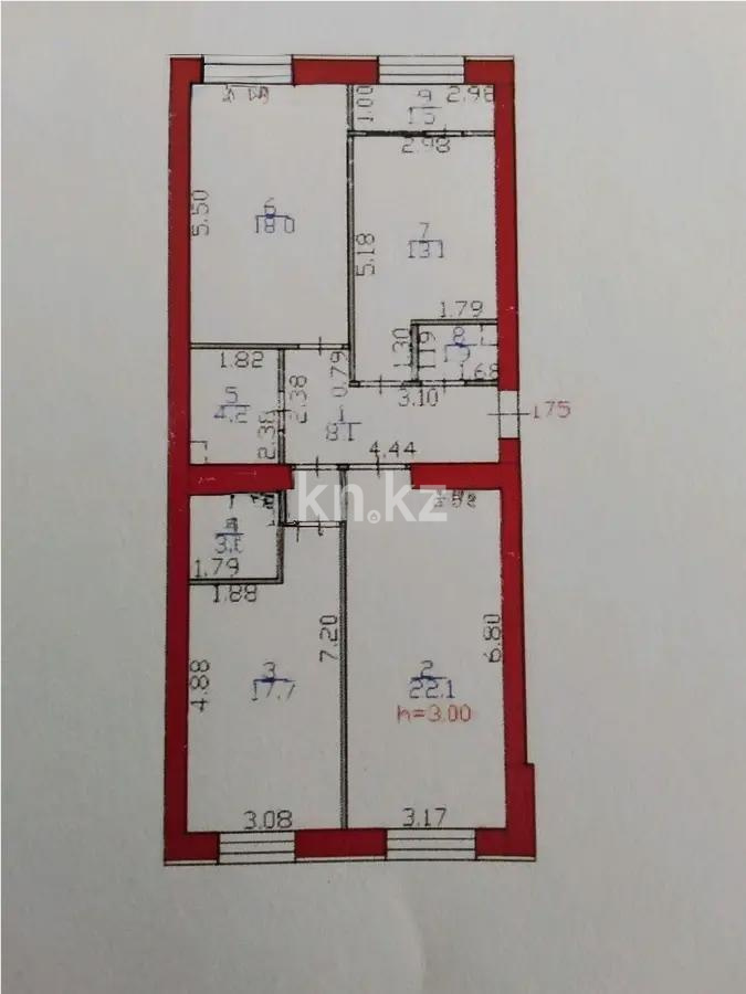 Продажа 3-комнатной квартиры, 91 м² в Астане