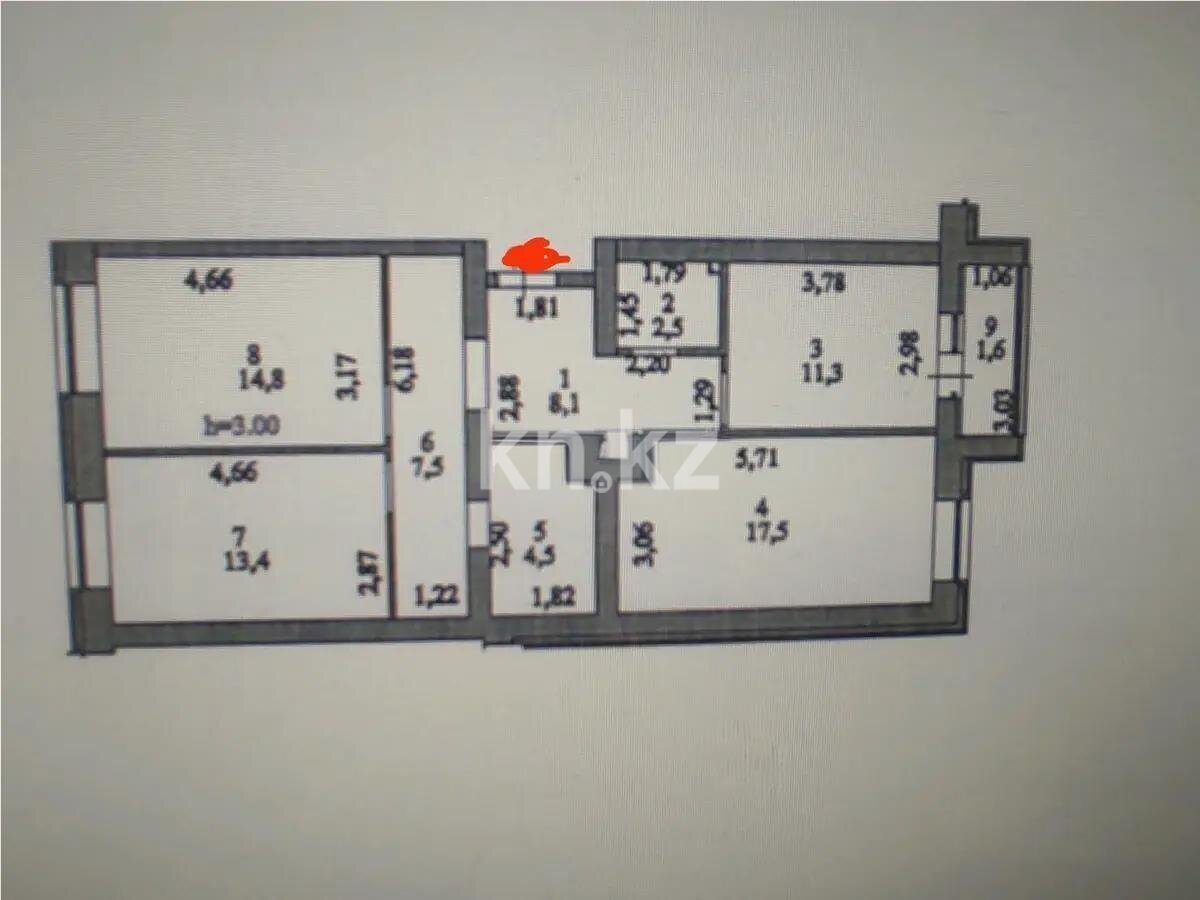 Продажа 3-комнатной квартиры, 81.2 м² в Астане - фото 7