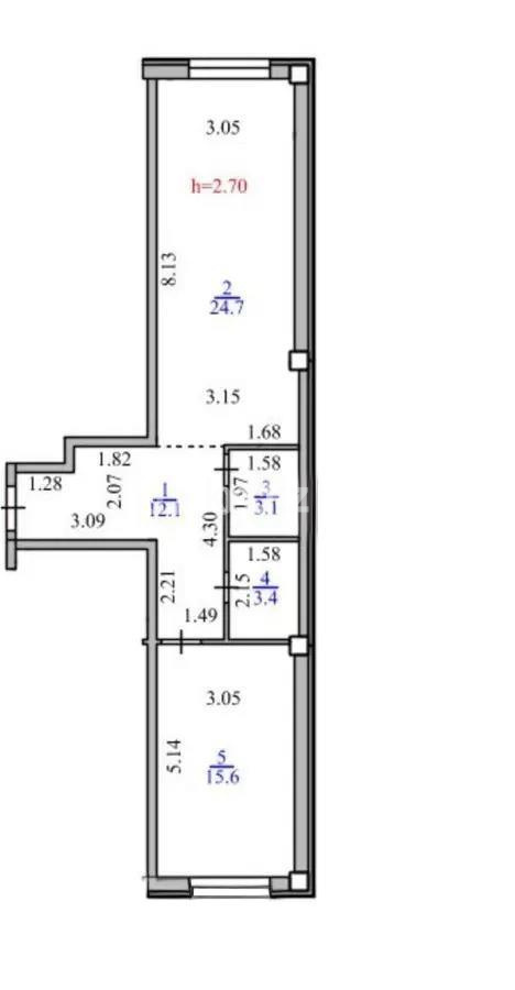 Продажа 2-комнатной квартиры, 59 м² в Алматы - фото 3