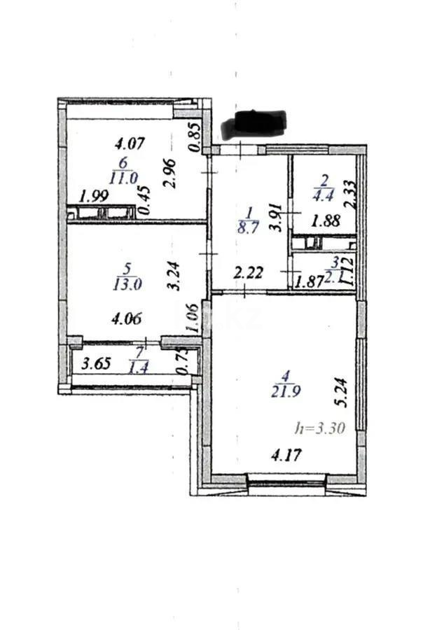 Продажа 2-комнатной квартиры, 63 м², ул. Толе би, дом  48/1 в Астане - фото 5