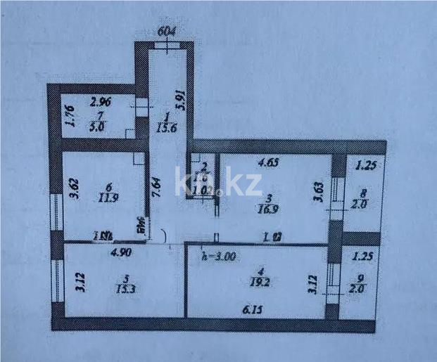 Продажа 3-комнатной квартиры, 89.5 м² в Астане